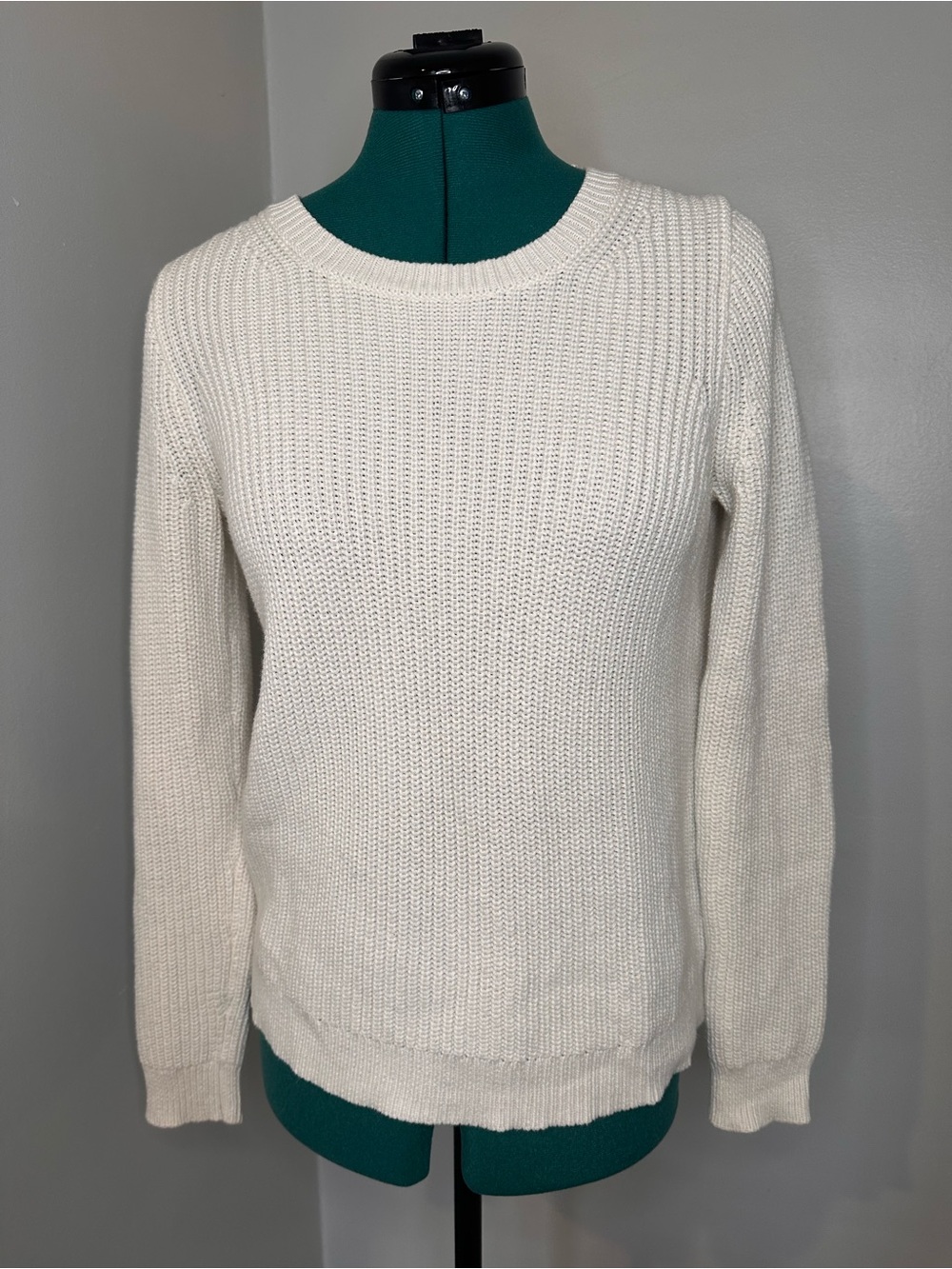 J. Crew Ivory Crewneck Sweater XS - Picture 1 of 7